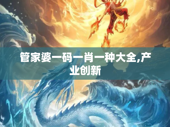 管家婆一码一肖一种大全,产业创新