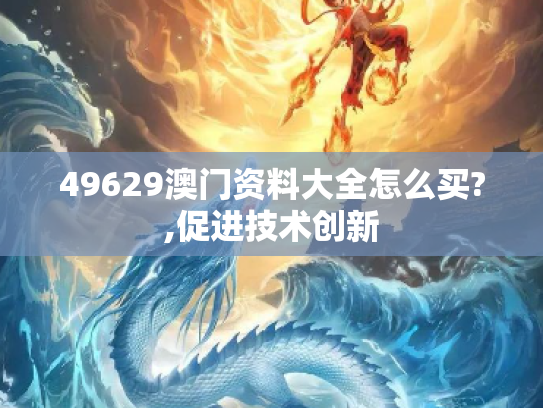 49629澳门资料大全怎么买?,促进技术创新