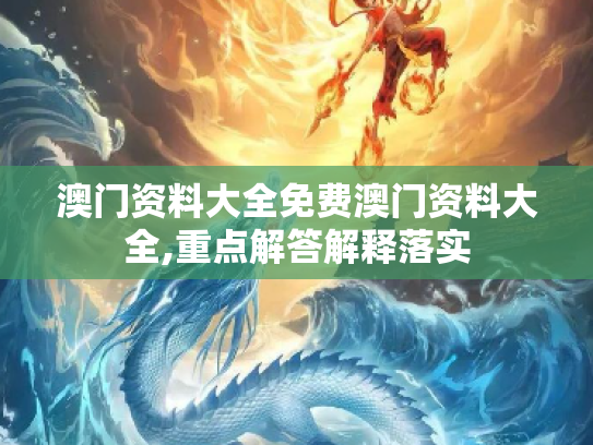 澳门资料大全免费澳门资料大全,重点解答解释落实