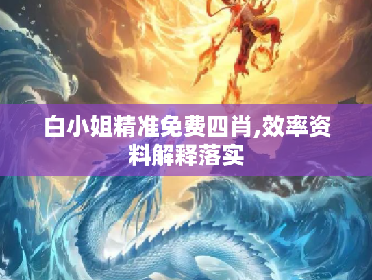 白小姐精准免费四肖,效率资料解释落实