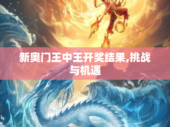 新奥门王中王开奖结果,挑战与机遇