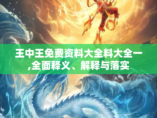 王中王免费资料大全料大全一,全面释义、解释与落实