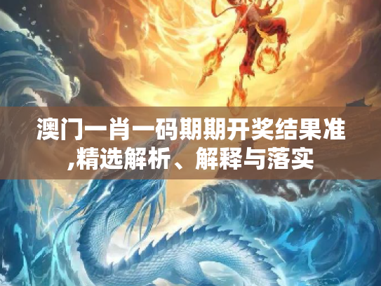 澳门一肖一码期期开奖结果准,精选解析、解释与落实