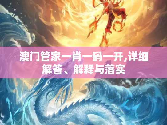 澳门管家一肖一码一开,详细解答、解释与落实